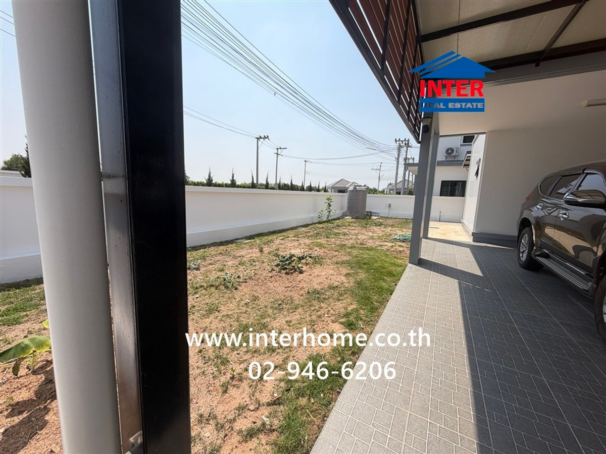 For SaleHouseBuri Ram : 2-story detached house, 67.9 sq m, Thada Diasis Village. Near Sarasas Witaed Buriram School, Soi Thada Soi 2, Road No. 3021 Road number 288 (Luang Mueang Road) Mueang Buriram, Buriram