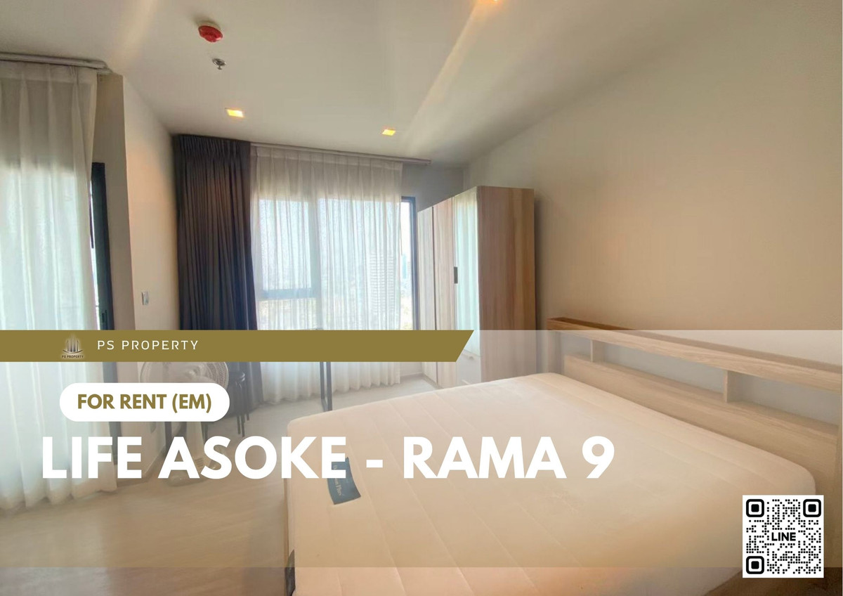For RentCondoRama9, Petchburi, RCA : For Rent 🔥 Life Asoke - Rama 9 🔥 Fully furnished with appliances. Near Central Rama 9.