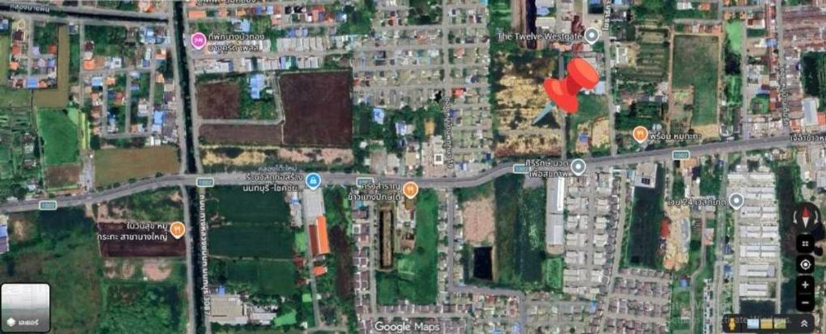 ขายที่ดินนนทบุรี บางใหญ่ บางบัวทอง : ขาย ที่ดิน ติดถนนใหญ่ ที่ดินซอยวัดลาดปลาดุก 14 ไร่ 3 งาน 8 ล้านบาทต่อไร่