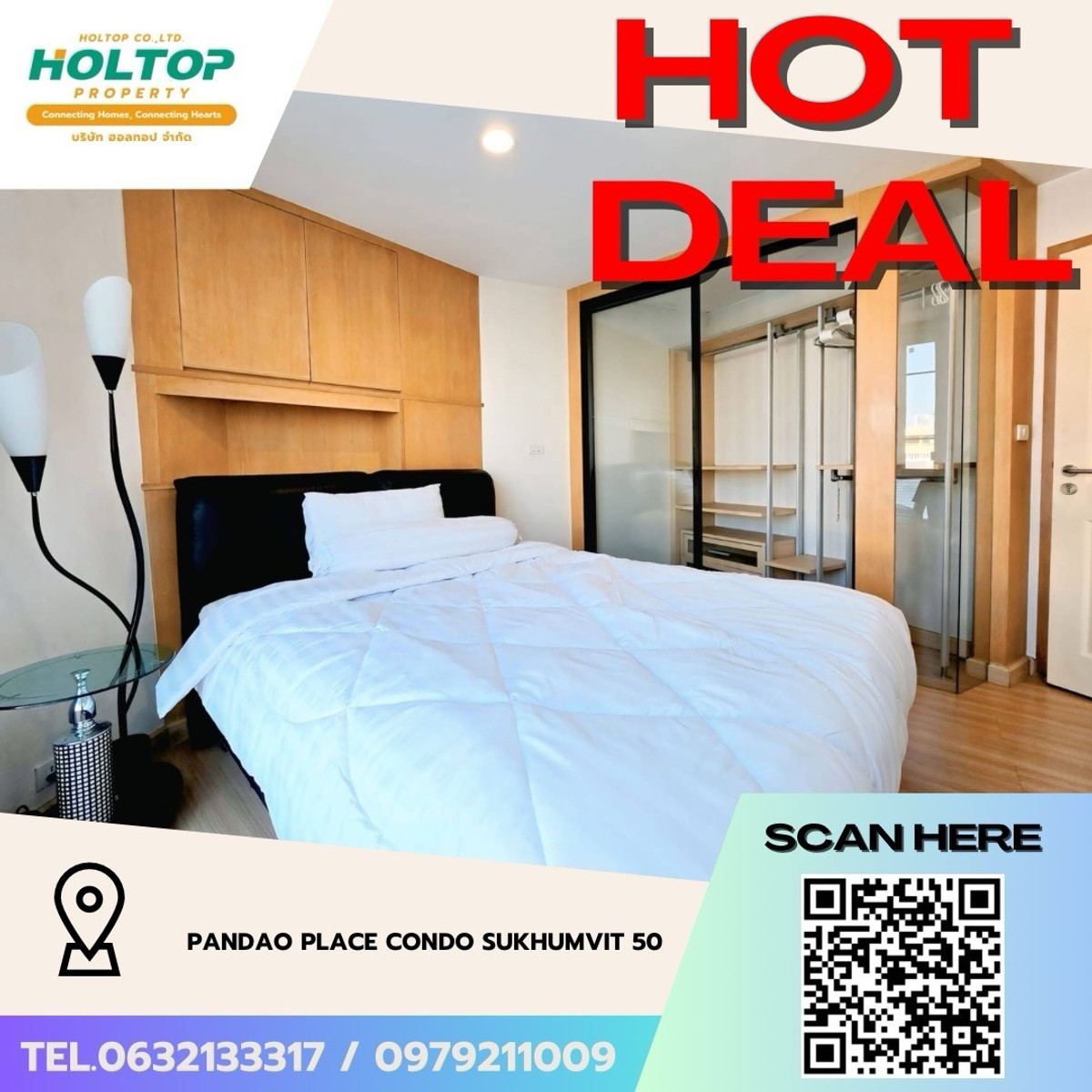 For RentCondoOnnut, Udomsuk : #Z5144💥 060469 🔥Condo for rent Pandao Place Condo Sukhumvit 50