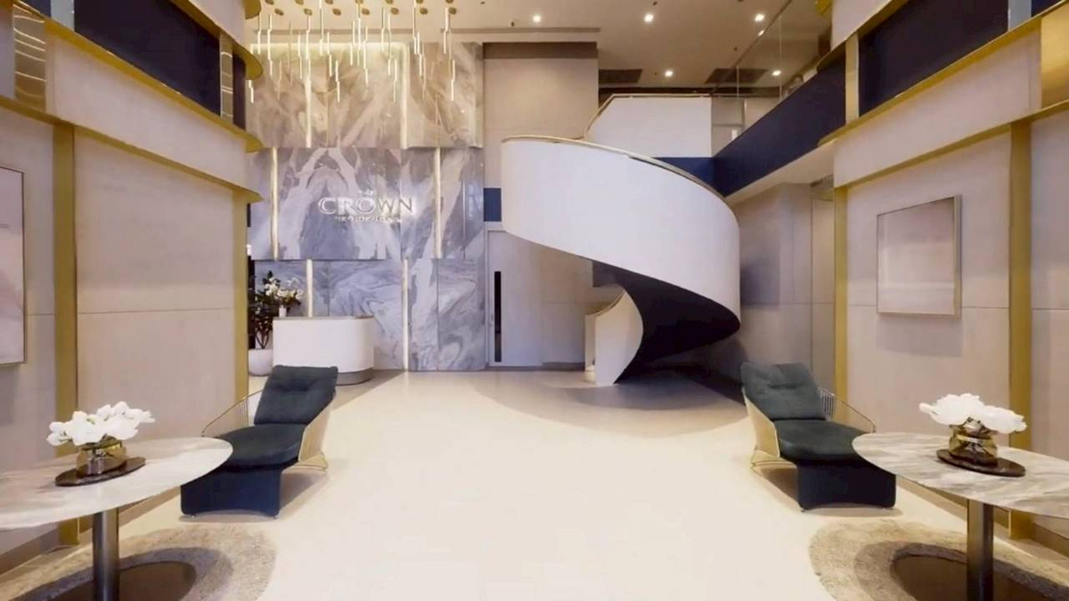 For RentCondoKhlongtoei, Kluaynamthai : Condo for rent, The Crown Residence (45 sq m.), 1 bedroom, 1 bathroom, Benjakitti Park view.