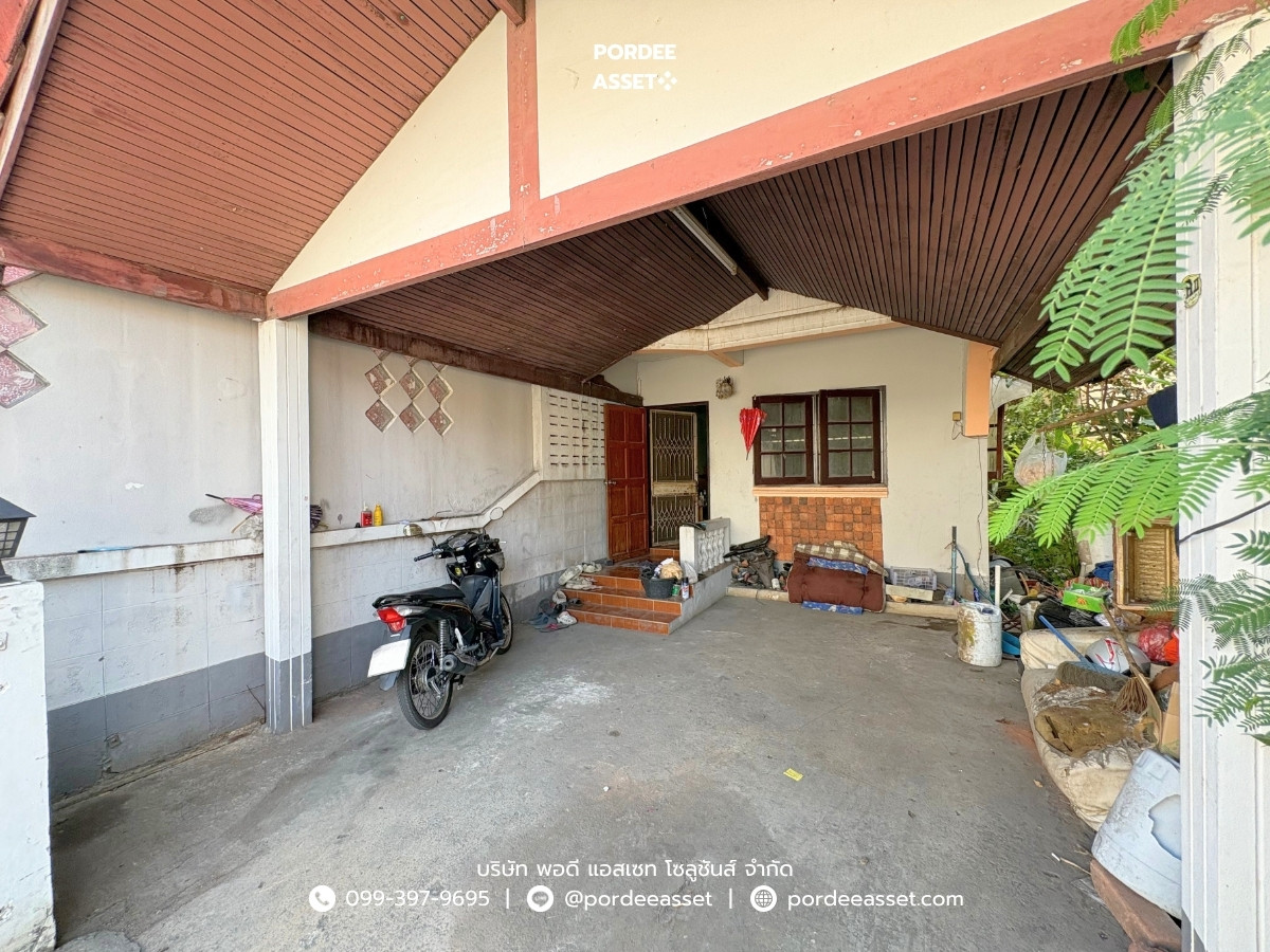 For SaleTownhomeRama5, Ratchapruek, Bangkruai : sell!! 2-story townhouse, Samrej Ville 1 Village, Bang Kruai (size 26 sq m, sold as is, has space on the side) near Kanchanaphisek Road, Bang Kruai, Nonthaburi: Samrej Ville 1