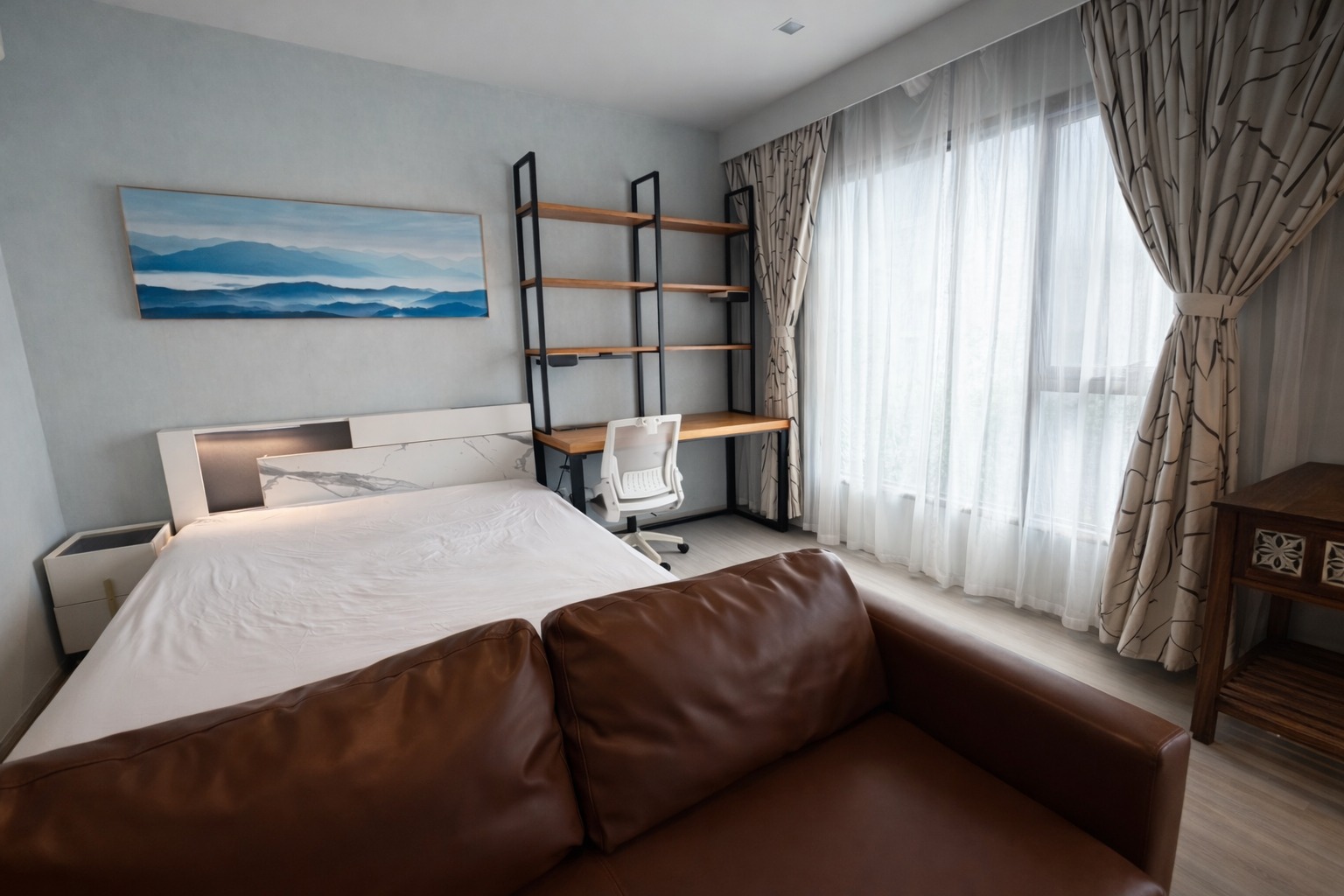 For RentCondoRama9, Petchburi, RCA : 🔥For Rent Now🔥 Life Asoke Rama 9, High Floor (32nd floor), Unobstructed View, Close to MRT Rama 9 (Only 300 m).