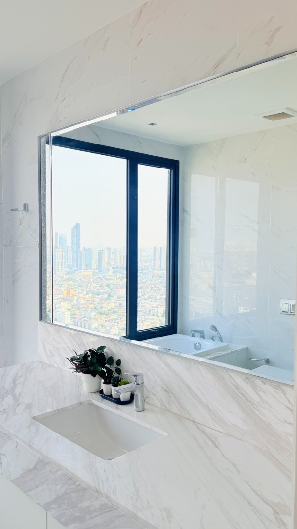 For RentCondoRama3 (Riverside),Satupadit : 🔥For Rent Now🔥✨ Canapaya Residences Penthouse Feel! Panoramic Chao Phraya River View, High Floor (45th) | Rare Large Unit, Near Sathorn