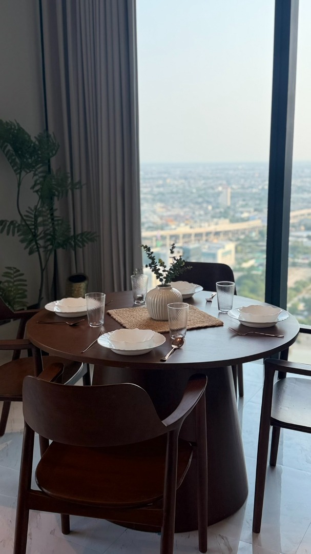 For RentCondoRama3 (Riverside),Satupadit : 🔥For Rent Now🔥✨ Canapaya Residences Penthouse Feel! Panoramic Chao Phraya River View, High Floor (45th) | Rare Large Unit, Near Sathorn