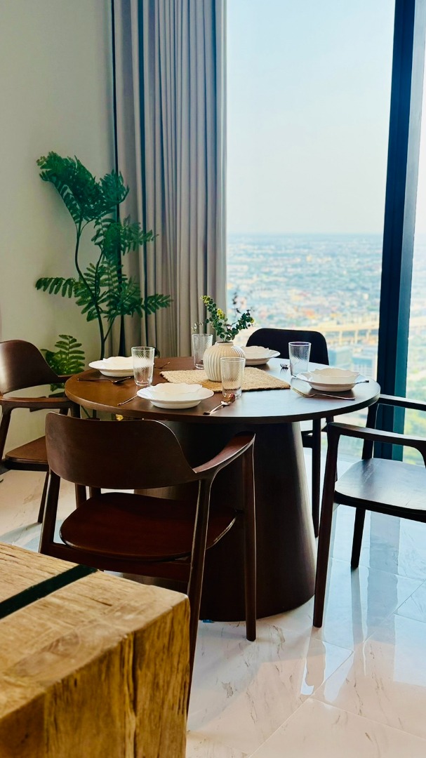 For RentCondoRama3 (Riverside),Satupadit : 🔥For Rent Now🔥✨ Canapaya Residences Penthouse Feel! Panoramic Chao Phraya River View, High Floor (45th) | Rare Large Unit, Near Sathorn