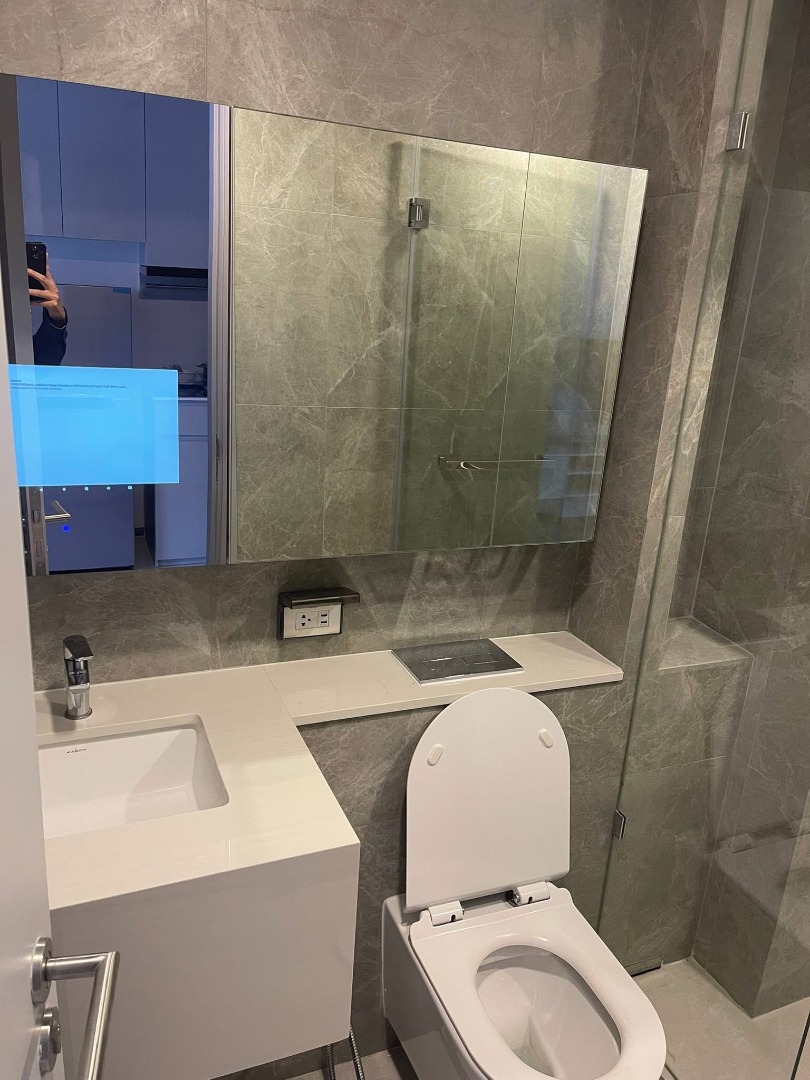 For RentCondoRatchadapisek, Huaikwang, Suttisan : 🔥For Rent Now🔥 Soho Bangkok Ratchada | Beautiful room with built-in furniture, ready to move in, near MRT Huai Khwang 🔥