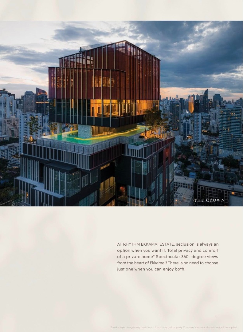 For RentCondoSukhumvit, Asoke, Thonglor : 🔥 Rhythm Ekkamai Estate: Beautiful room, unobstructed south-facing view, fully furnished, near Donki & Thonglor, ready to move in.