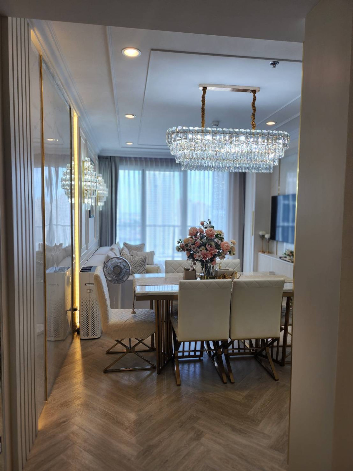 For SaleCondoRama3 (Riverside),Satupadit : Condo for sale Supalai Riva Grande Rama 3, high floor, beautiful view, 2 bedrooms, 75 sq m., ready to move in, 28th floor, fully furnished, good location.