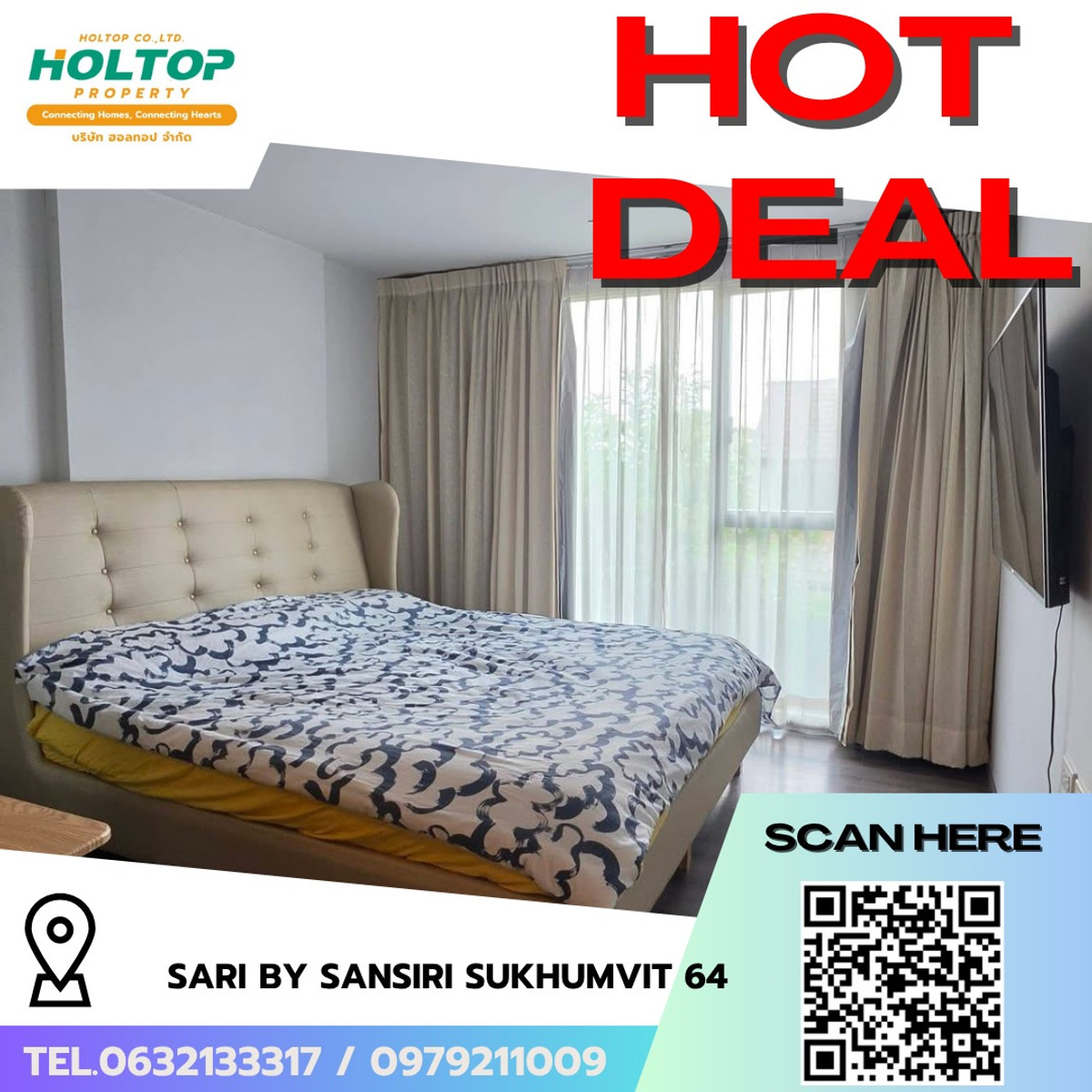For RentCondoOnnut, Udomsuk : #R9779 🎉 280369 Condo for rent Sari By Sansiri Sukhumvit 64