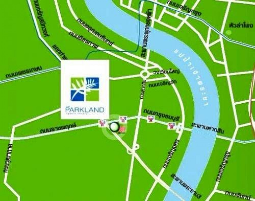 ให้เช่าคอนโดท่าพระ ตลาดพลู วุฒากาศ : ให้เช่าคอนโด เดอะ พาร์คแลนด์ ตากสิน–ท่าพระ เฟอร์ครบ พร้อมอยู่ ใกล้ BTS ตลาดพลู  ขนาด 36 ตรม