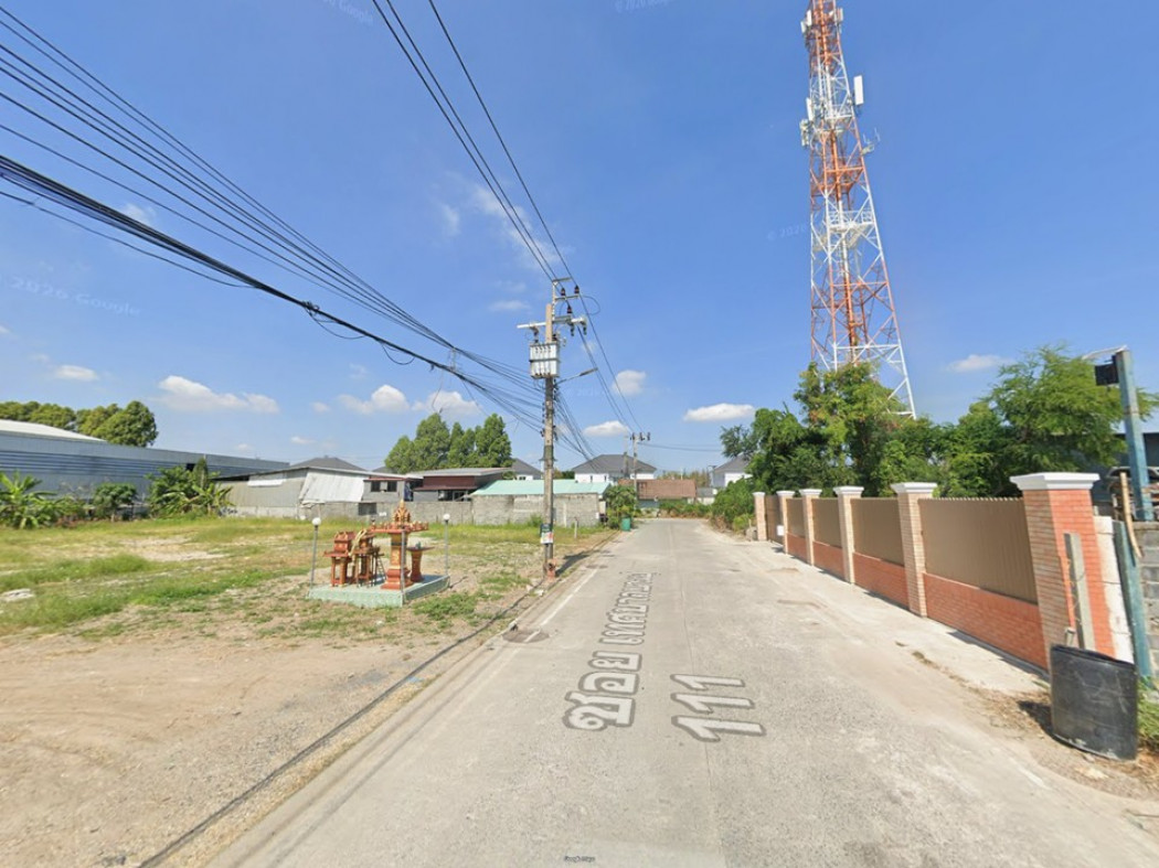 ให้เช่าที่ดินสมุทรปราการ สำโรง : ให้เช่าที่ดินเปล่า ถมแล้ว ติดถนน ซอยเทศบาลบางปู 111 ใกล้ถนนสุขุมวิท เมืองสมุทรปราการ เหมาะทำบ้านพักอาศัย หรือธุรกิจ ขนาด 1-1-60 ไร่