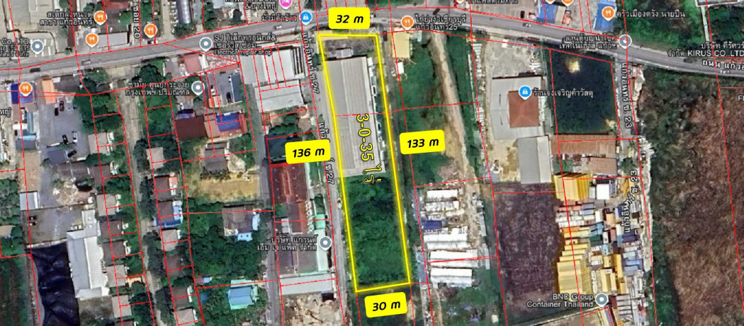 For SaleFactoryNonthaburi, Bang Yai, Bangbuathong : Factory for sale, zoned yellow in the city plan, with a valid factory license (Form 2), Located near Kanchanaphisek Road.