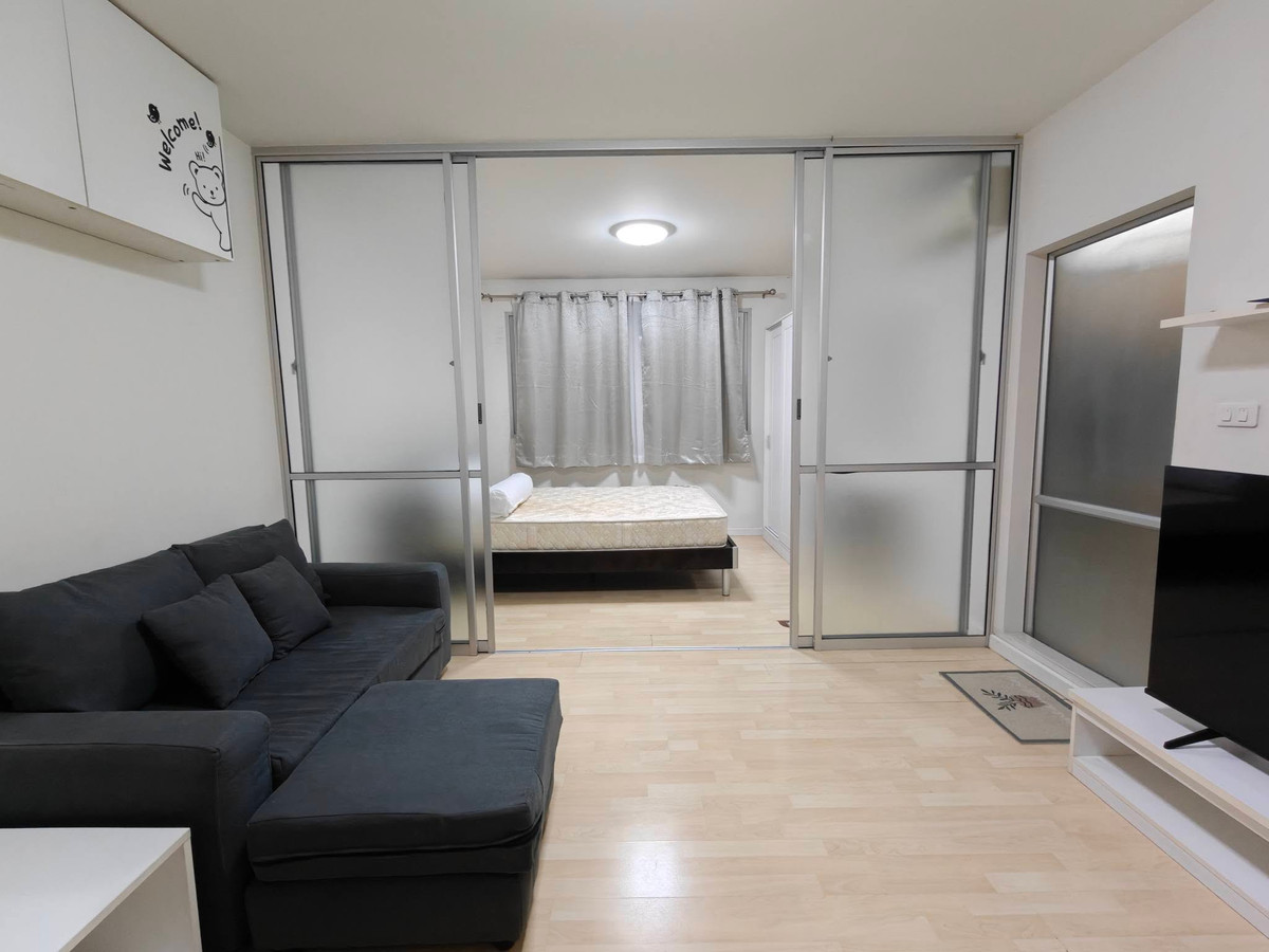 For RentCondoNawamin, Ramindra : Beautiful room, good location, cute price. Hurry and reserve before it's gone ‼️ For rent DCONDO RAMINDRA, nice condo, good atmosphere, fully decorated room, furniture + complete electrical appliances. Ready to move in immediately.