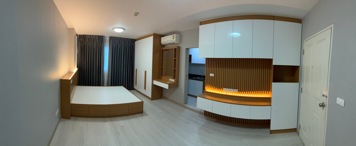 For SaleCondoLadkrabang, Suwannaphum Airport : K-6836 🔥🔥 Beautiful room, built-in furniture, decorated, ready to move in!! D condo Suvarnabhumi, near Suvarnabhumi Airport.