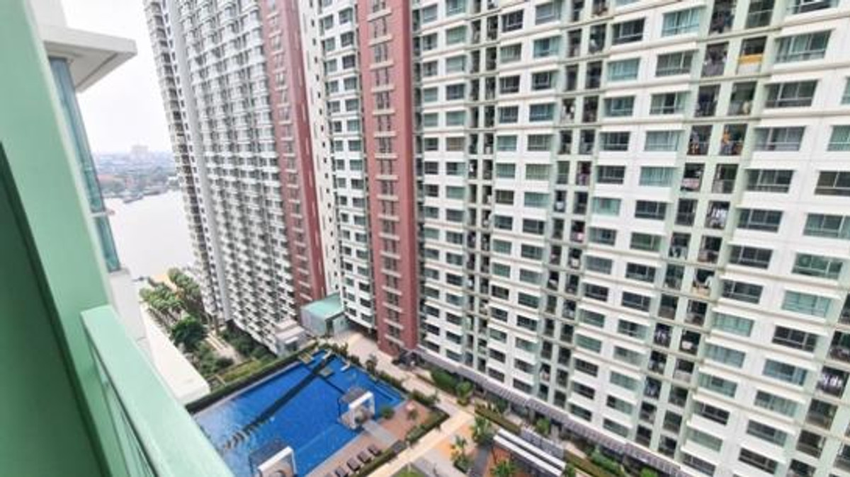 For SaleCondoRama3 (Riverside),Satupadit : Very awesome, Lumpini Park Riverside Rama 3 Condo, beautiful room, live like at a riverside resort, installments 7,xxx, convenient transportation, close to Terminal 21, near Central Rama 3, very cutely decorated room, divided into proportions, selling che