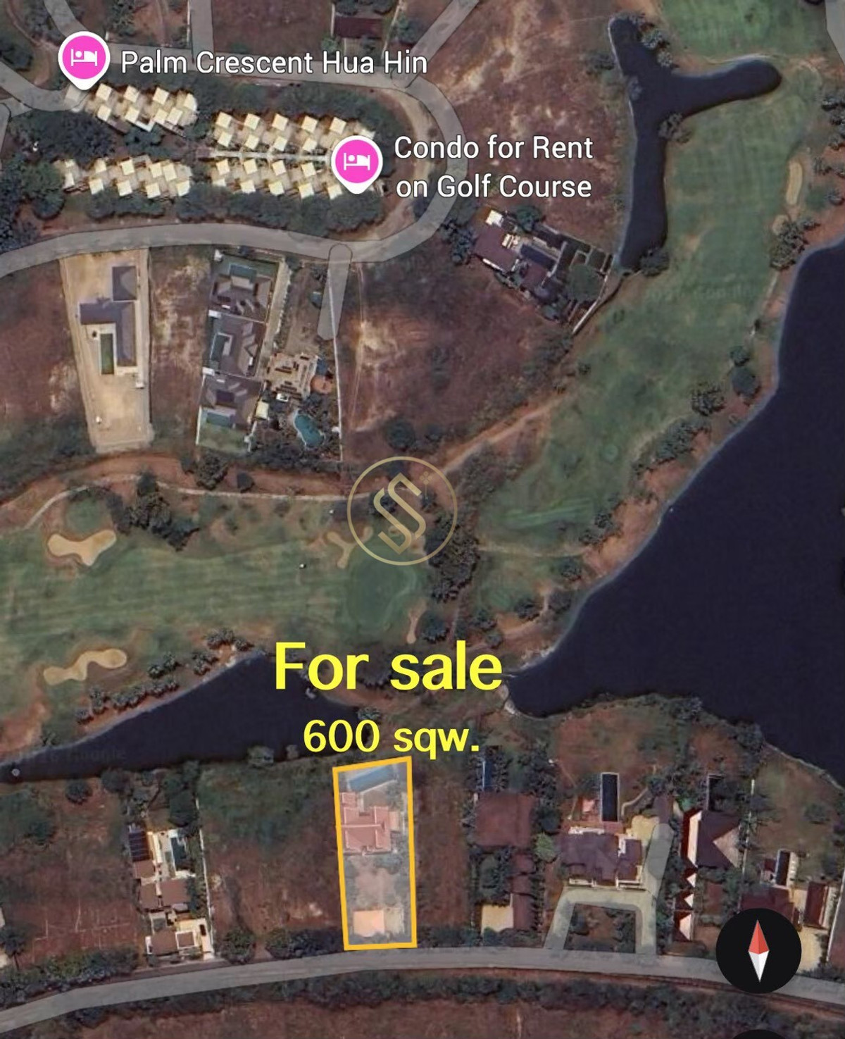 ขายบ้านชะอำ เพชรบุรี : ขายบ้านเรือนไทยไม้สักทั้งหลัง  ในโครงการ ปาล์มฮิลส์ กอล์ฟ คลับ แอนด์ เรสซิเดนซ์ ทำเลชะอำ ,เพชรบุรี