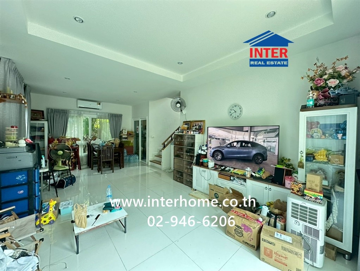 For SaleHouseSamut Prakan,Samrong : 2-story detached house, 55.1 sq m, Supalai Park Ville Village 1. Bangna-Theparak Near Chao Pho Kong Phet Shrine Soi Adul Sasanakarn Bangna-Trad Road, Theparak Road, Bang Phli, Samut Prakan