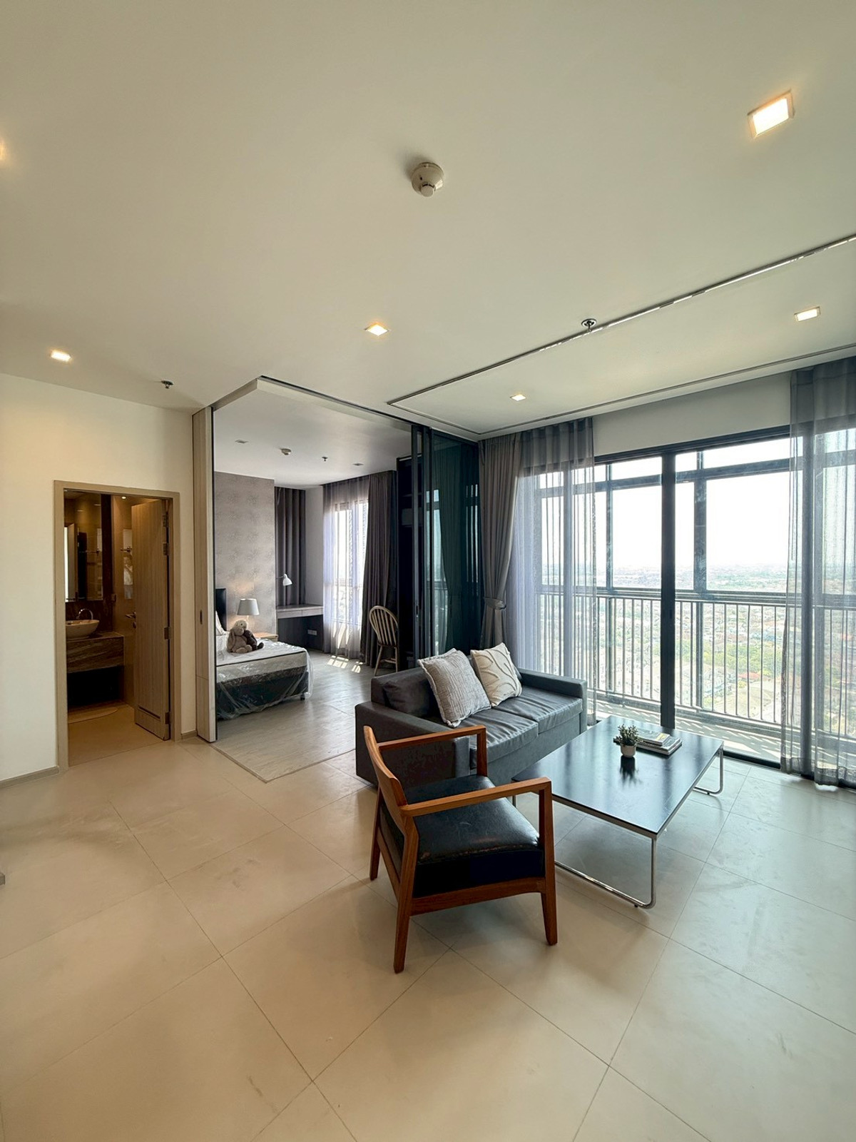For RentCondoNonthaburi, Bang Yai, Bangbuathong : Condo GROW Rattanathibet, new, beautiful room, available and ready for rent, 2 bedrooms, 2 bathrooms, please inquire.