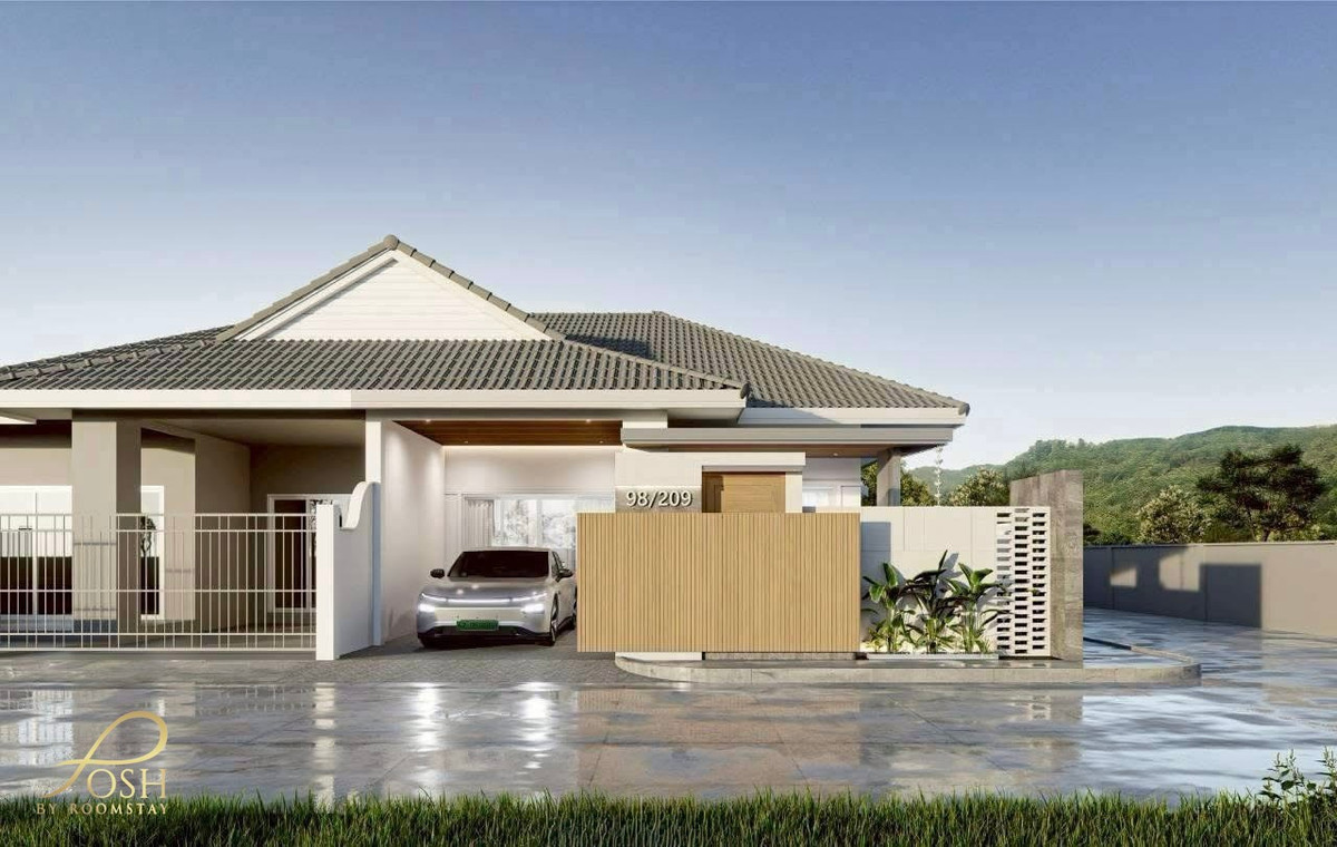 For SalePhuket : Newly renovated single-storey semi-detached house in Kathu, located in The Valley Kathu Village, conveniently close to Kajonkiet International School (KIS).