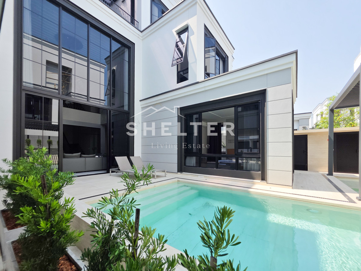 For RentHousePattanakan, Srinakarin : Single house ready for rent, Super Luxury, near Brighton International School | Wellington