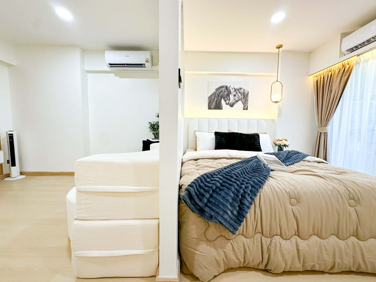 For SaleCondoLadprao, Central Ladprao : K-6844 🔥🔥 Beautiful room, newly renovated, urgent sale! Thanyakarn Condominium, beautiful room, newly renovated, divided into sections, ready to move in.