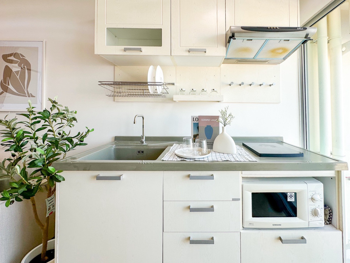 For SaleCondoRama 2, Bang Khun Thian : ✨ Newly decorated, very beautiful! 📢 Smart Condo Rama 2 for sale (Smart Condo Rama 2), Building A, frontmost location 🍃 open view 🧳 just carry your bags and move in!