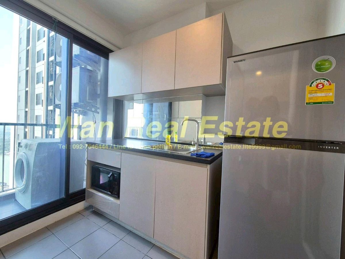 ให้เช่าคอนโดรัตนาธิเบศร์ สนามบินน้ำ พระนั่งเกล้า : ให้เช่า The politan rive วิวแม่น้ำ สะพานพระนั่งเกล้า เฟอร์ครบ พร้อมเข้าอยู่