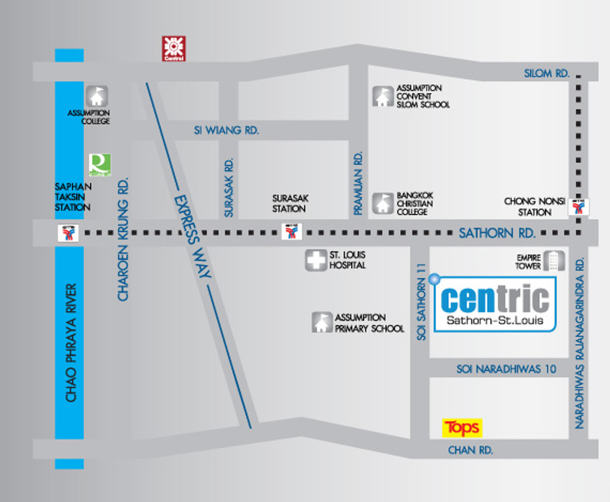 คอนโดสาทร นราธิวาส : เช่า-ขาย Centric Sathorn St.Louis @bts Saint Louis ยุ้ย 089-0415258