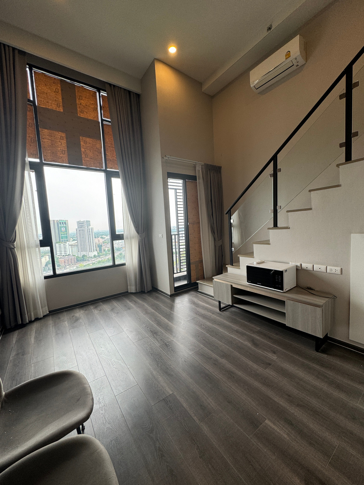 For SaleCondoKasetsart, Ratchayothin : !!!Urgent sale, 2-story room, 25.30 sq m, best price 4.59 million.