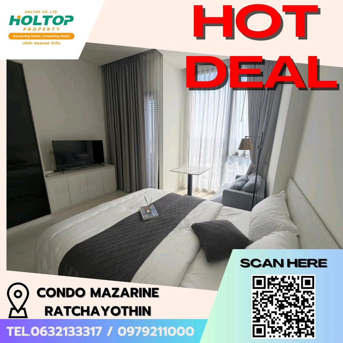 For RentCondoKasetsart, Ratchayothin : #E188 (original code S5145) 🎉 260369 Condo for rent Condo Mazarine ratchayothin