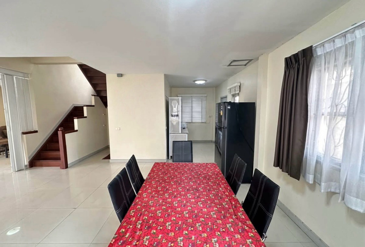 For RentHouseChaengwatana, Muangthong : 2-story detached house for rent, Chuan Chuen Khae Rai project, Nonthaburi Bypass Road 15, house in good condition, pets allowed.