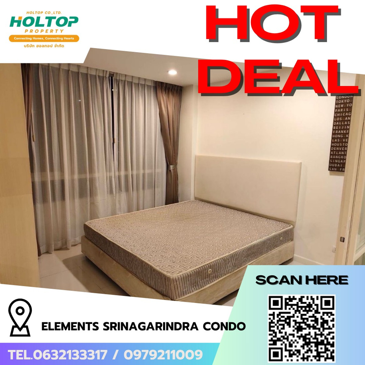 For RentCondoPattanakan, Srinakarin : #R9758 🎉250369 Condo for rent: ELEMENTS SRINAGARINDRA CONDO (Previous code S5629)