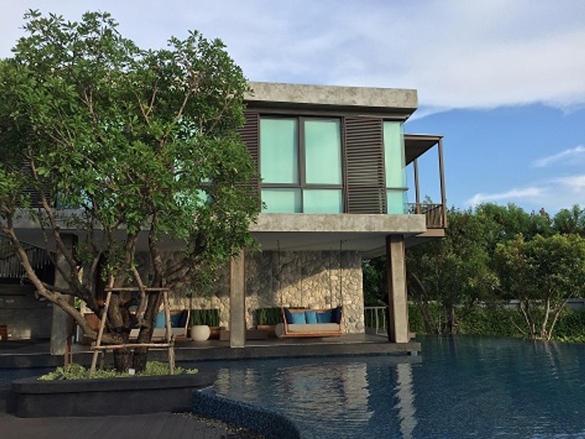 For RentCondoRama3 (Riverside),Satupadit : Condo for rent, U Delight Residence Riverfront Rama 3 (U Delight Residence Riverfront Rama 3) with furniture + washing machine, only 11,000 baht.