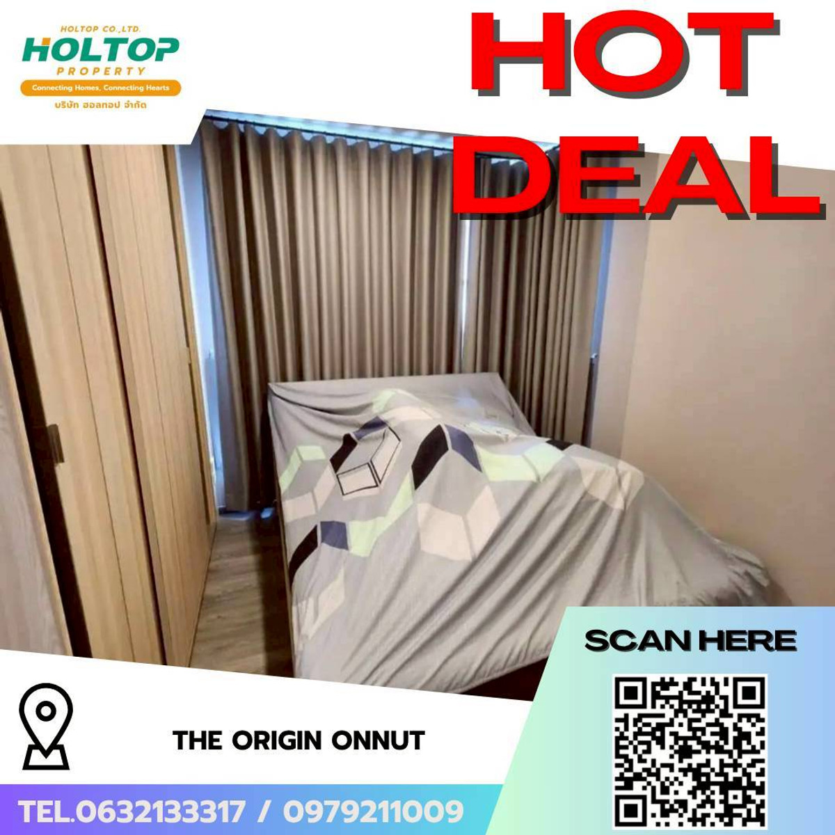 For RentCondoOnnut, Udomsuk : #L276🎉 50469 Condo for rent The Origin Onnut  