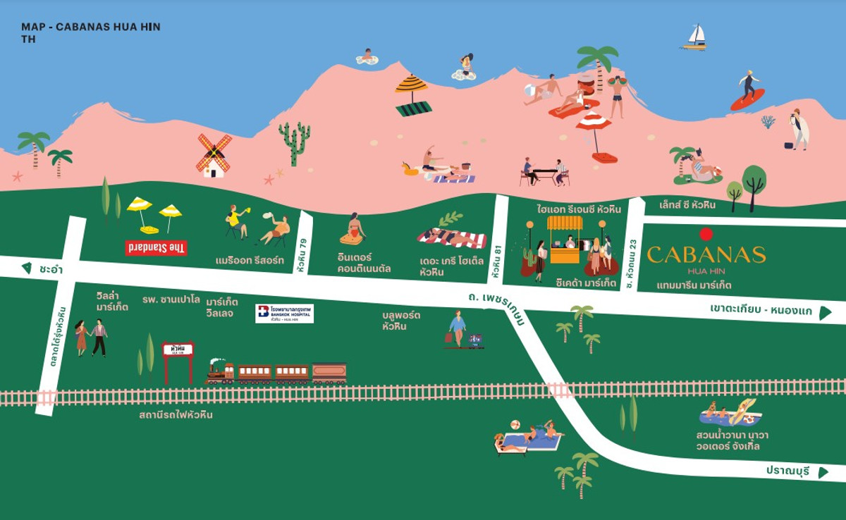 For RentCondoHuahin, Prachuap Khiri Khan, Pran Buri : Condo Cabanas Hua Hin, rent monthly, yearly.