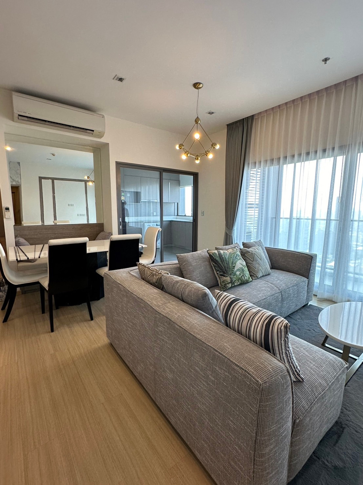 For RentCondoOnnut, Udomsuk : Hot Deal! 3BR Luxury Condo @ Wishdom Connect Sukhumvit | 128 sqm | High Floor | 120,000 THB