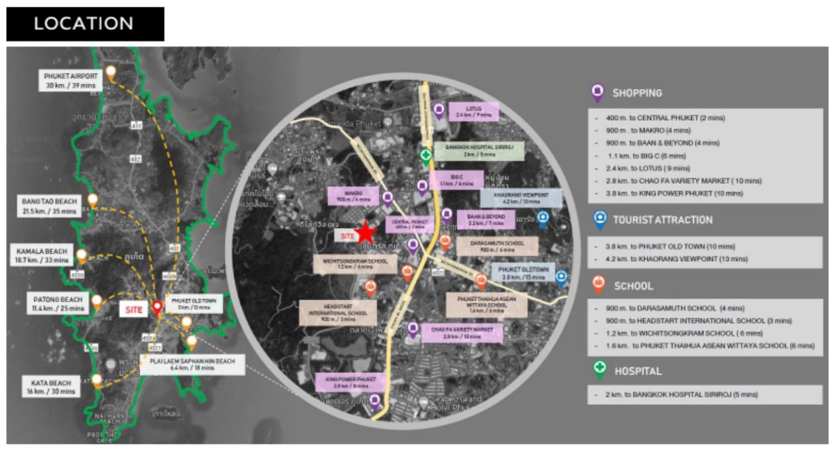 For SaleLandPhuket : 💛 Land for sale 💛 Phuket center Near Central Phuket, area 13-0-38 rai