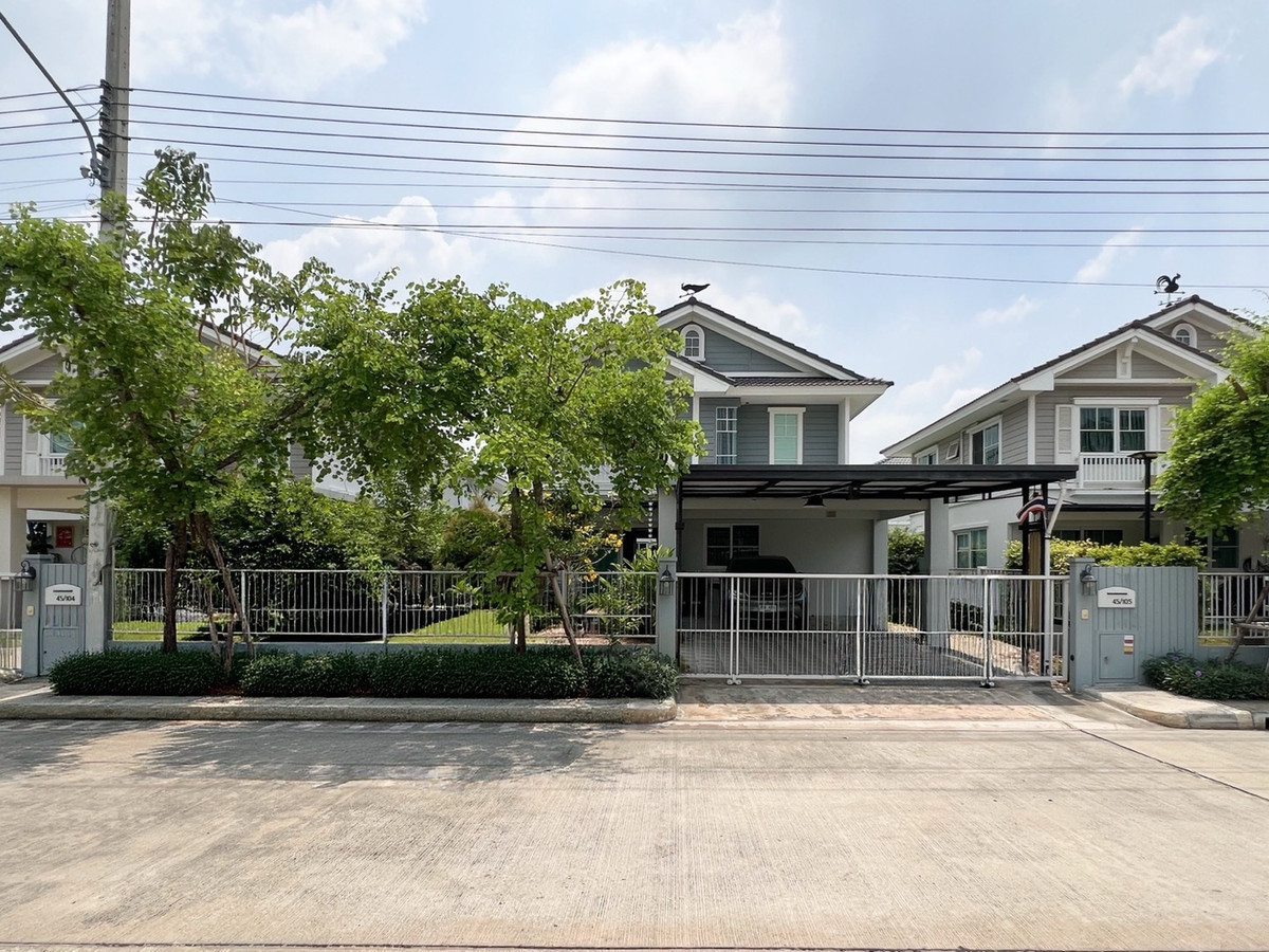 ขายบ้านปทุมธานี รังสิต ธรรมศาสตร์ : ขาย🏡 บ้านเดี่ยว พร้อมเข้าอยู่ villaggio รังสิต คลอง 2 (67.5ตรว.) 3 นอน3น้ำ เพียง 7.5 ล้าน