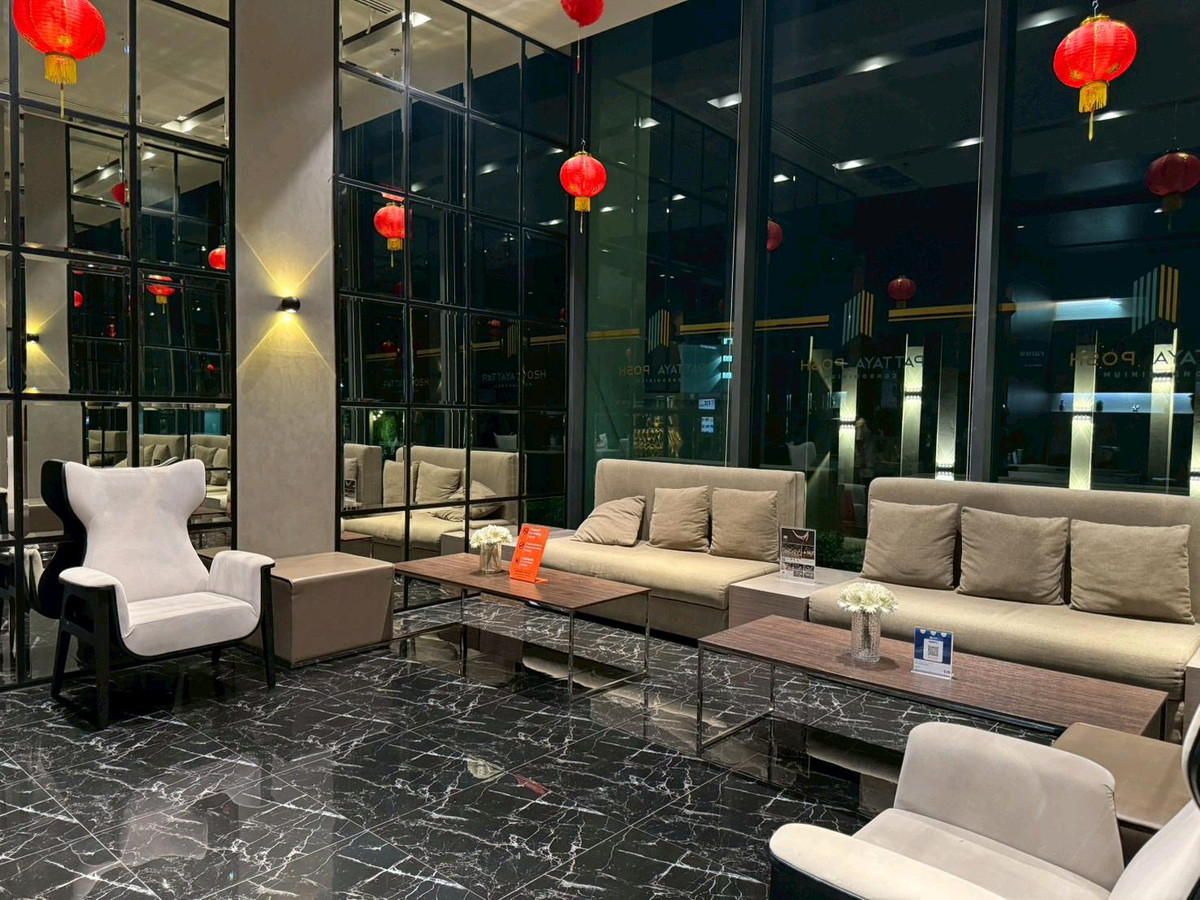 ให้เช่าคอนโดพัทยา บางแสน ชลบุรี สัตหีบ : Posh Pattaya​ ห้องมุม วิวทะเล+city