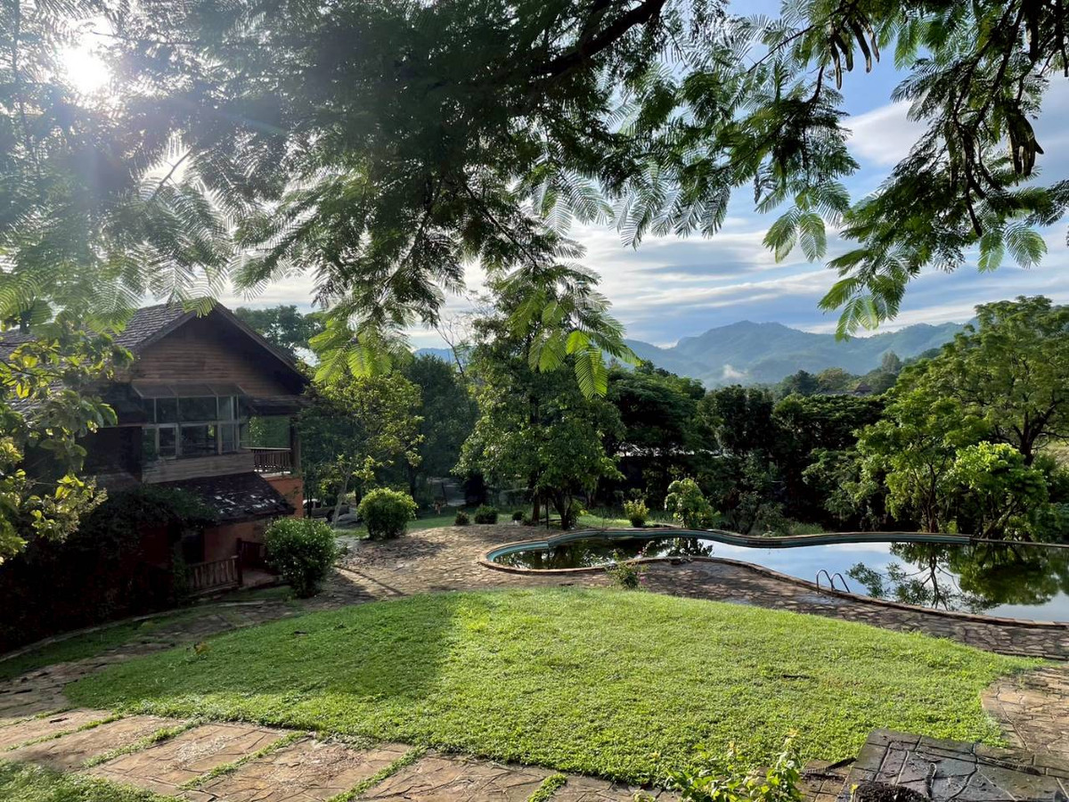 ขายที่ดินสระบุรี : 96309 - ขายที่ดินพร้อมบ้านไม้สัก มวกเหล็ก สระบุรี วิวธรรมชาติ ใกล้สนามกอล์ฟ