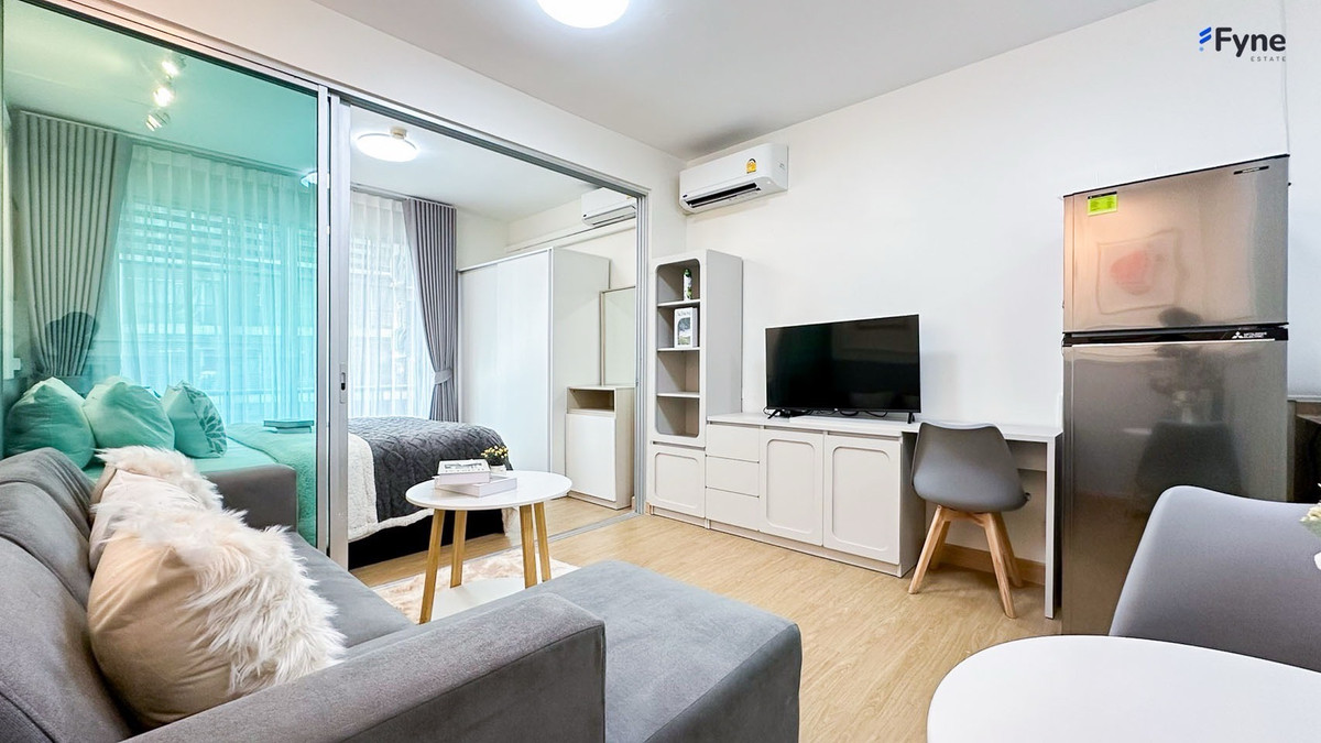 For SaleCondoOnnut, Udomsuk : ✨💦 Beautiful room, fully furnished, swimming pool view. In the Sukhumvit area, near 2 BTS lines, near the expressway, there is a shuttle service | Aspace ME Sukhumvit 77