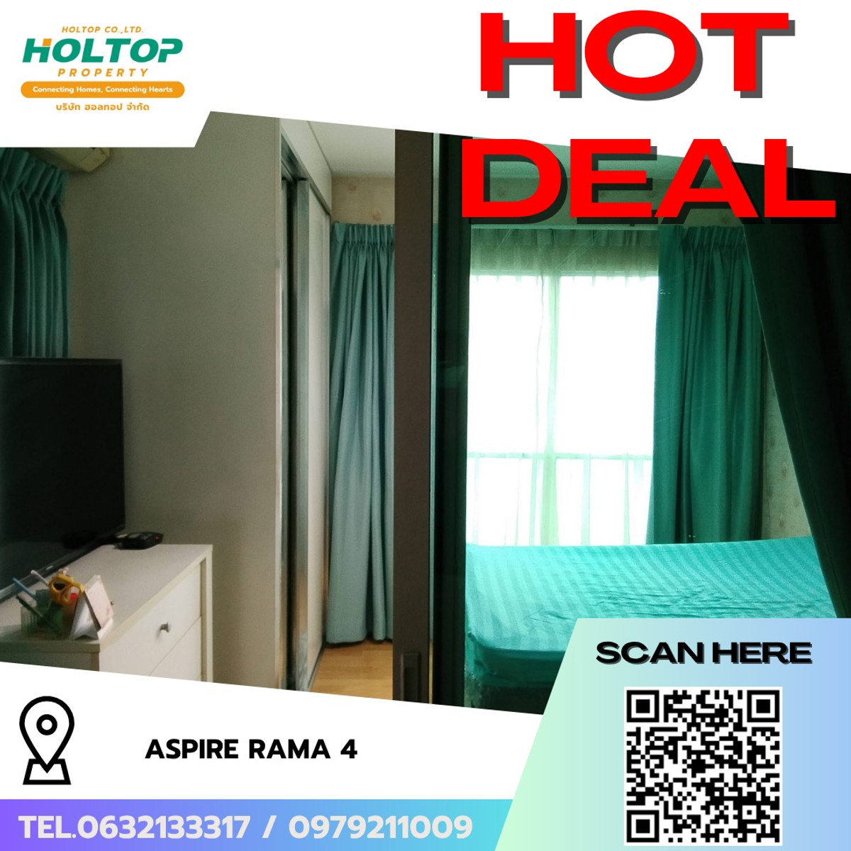 For RentCondoKhlongtoei, Kluaynamthai : #R9766 🎉 280369 Condo for Rent: Aspire Rama 4
(Previous code R7521)