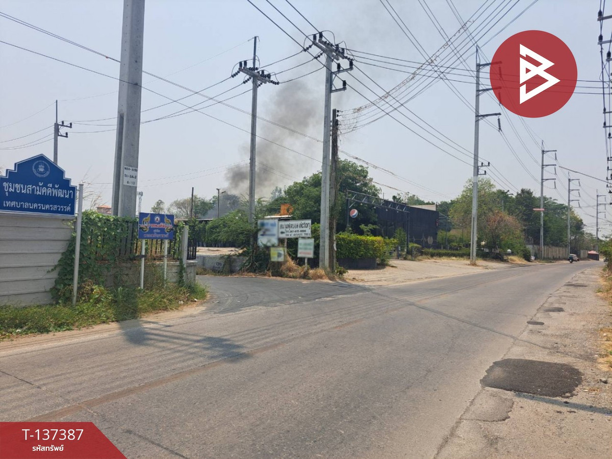 For SaleLandNakhon Sawan : Empty land for sale, area 99.6 square meters, Soi Bang Rak Resort, Nakhon Sawan.