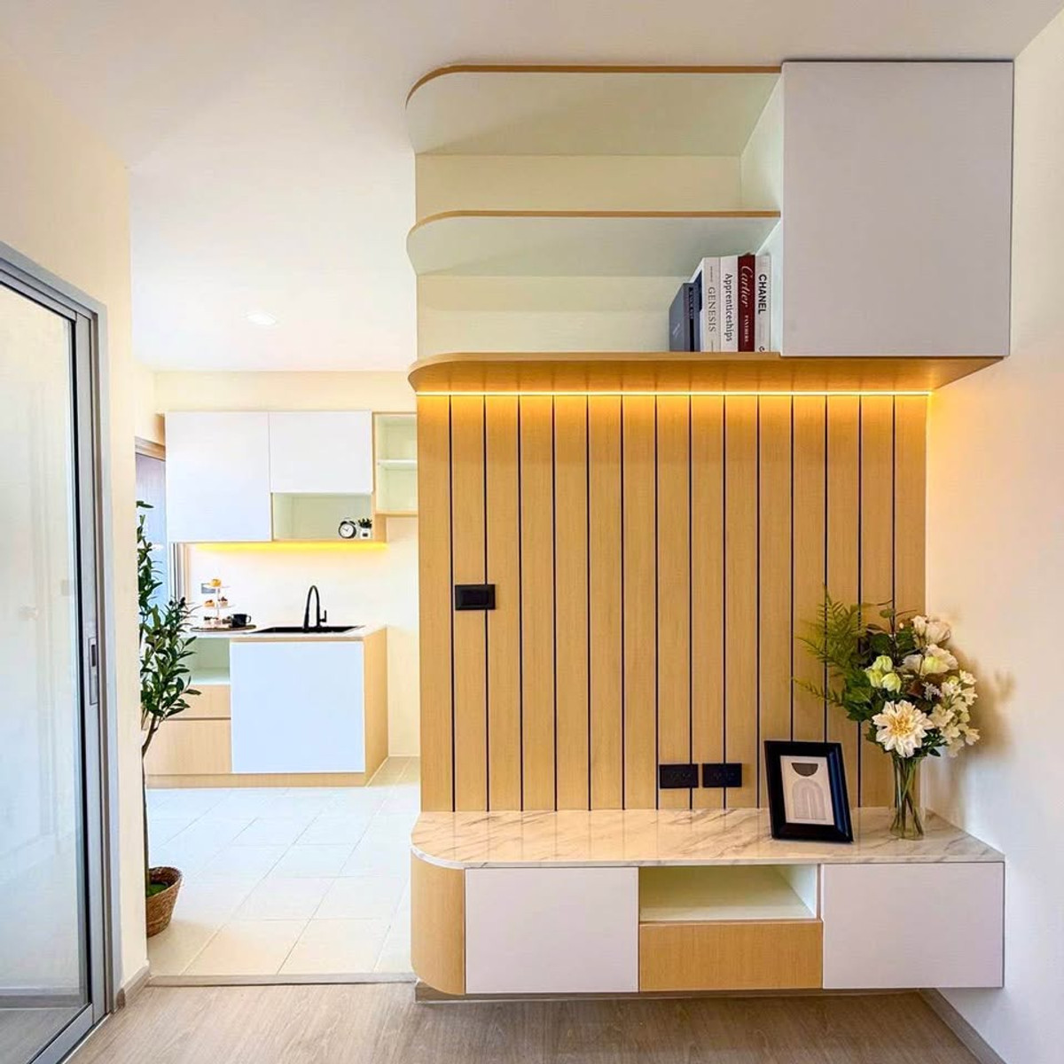 For SaleCondoRama 2, Bang Khun Thian : 🚗 Plum Rama 2 Condo, beautiful, minimalist style, new built-in, full room 💛