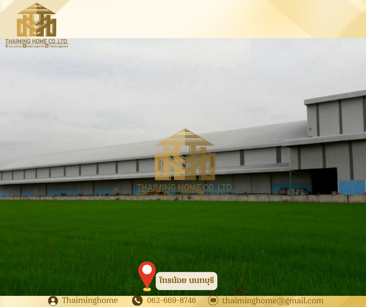 For RentWarehouseNonthaburi, Bang Yai, Bangbuathong : Warehouse for rent, newly built, ventilated, meets standards, Sai Noi, Nonthaburi, 8,000 sq m (TW8-12226)