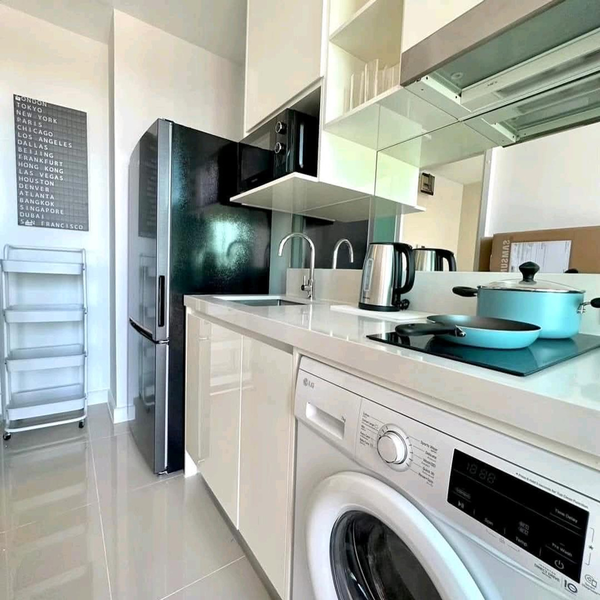 For RentCondoOnnut, Udomsuk : 🚩For Rent : The Sky sukhumvit / Available April 16,26 / 35 Sqm. / Fully Furnished