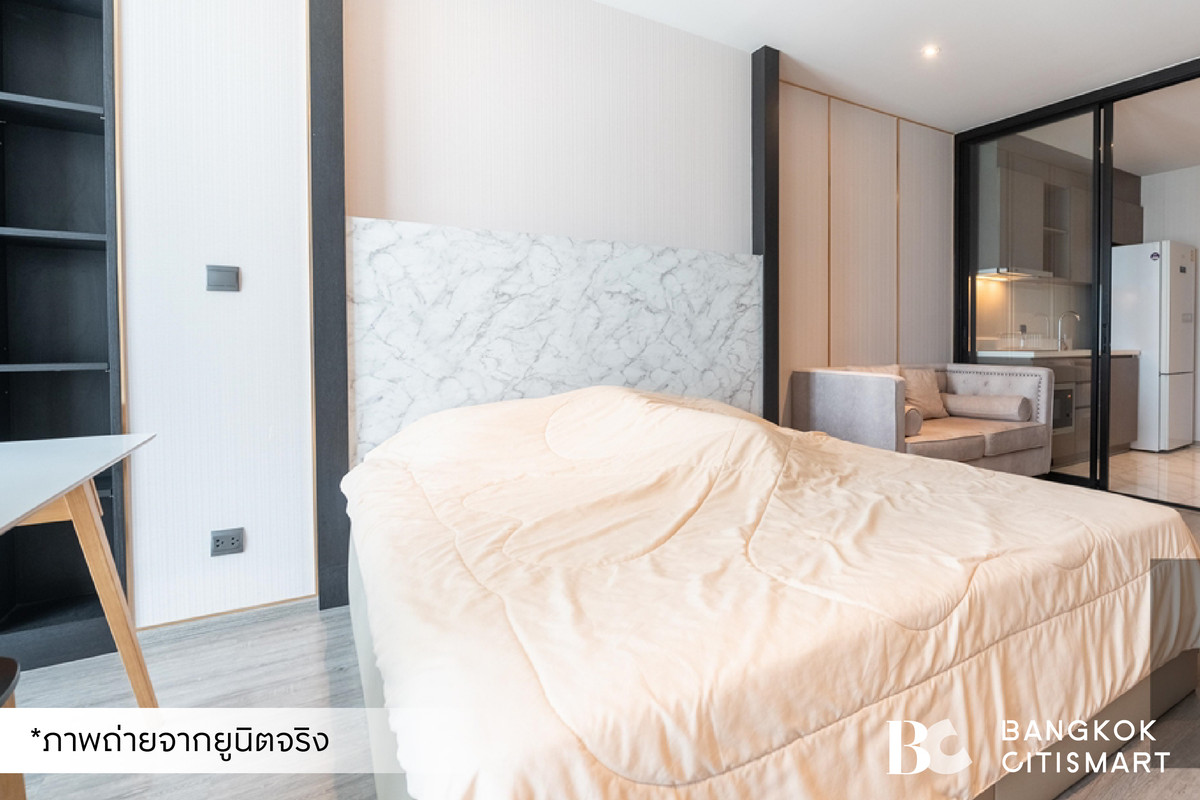 ให้เช่าคอนโดสุขุมวิท อโศก ทองหล่อ : 🔥 พร้อมเข้าอยู่ RHYTHM Ekkamai (Studio 31 sq.m.) ห้องทิศใต้ ชั้นสูงไม่มีตึกบัง สนใจ : 095-370-1451 (Kate)