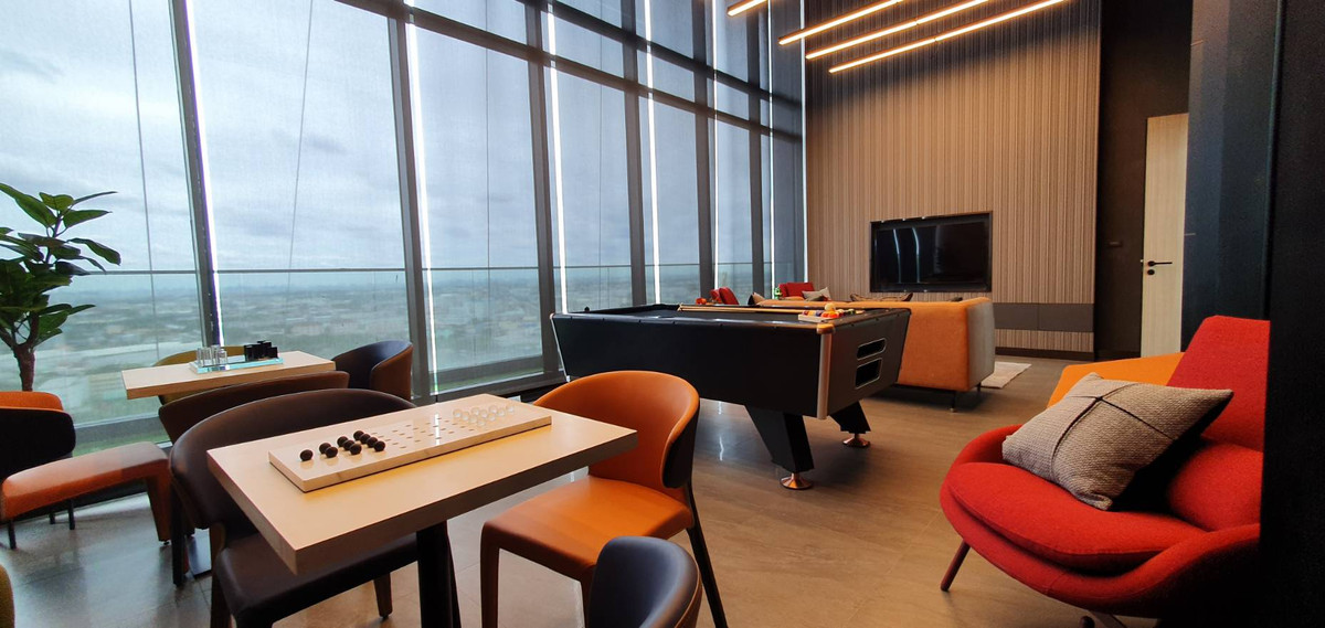 ให้เช่าคอนโดมีนบุรี-ร่มเกล้า : คอนโดให้เช่า 𝗧𝗛𝗘 𝗢𝗥𝗜𝗚𝗜𝗡 𝗥𝗔𝗠 𝟮𝟬𝟵 𝗜𝗡𝗧𝗘𝗥𝗖𝗛𝗔𝗡𝗚𝗘 1 bedroom plus 31 ตร.ม. ทำเลดี วิวพระอาทิตย์ขึ้น