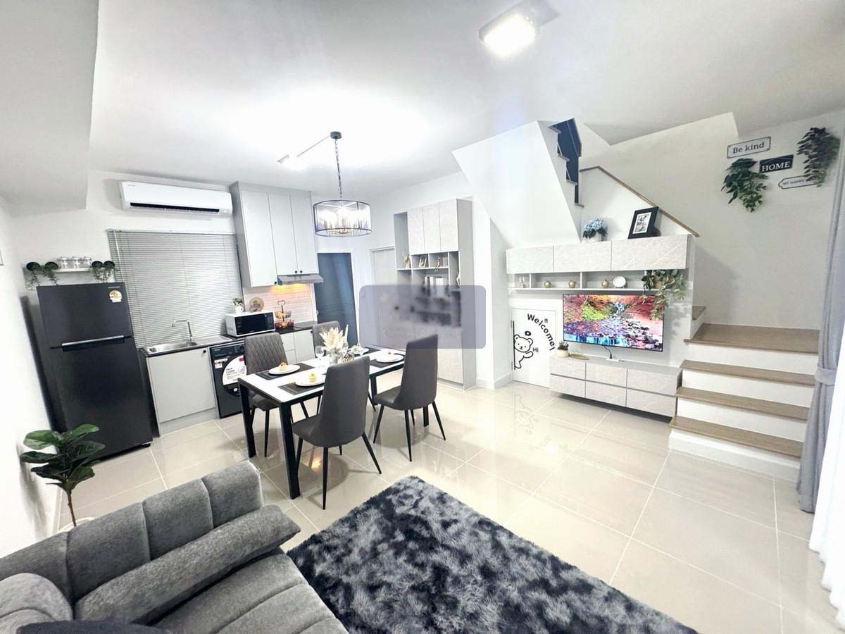 ให้เช่าทาวน์โฮมบางนา แบริ่ง ลาซาล : ทาวน์โฮม 2 ชั้น พร้อมเฟอร์นิเจอร์ ตกแต่งสวยงาม ให้เช่า ย่านบางนา-บางพลี ใกล้เมกาบางนา เพียง 2 กม.